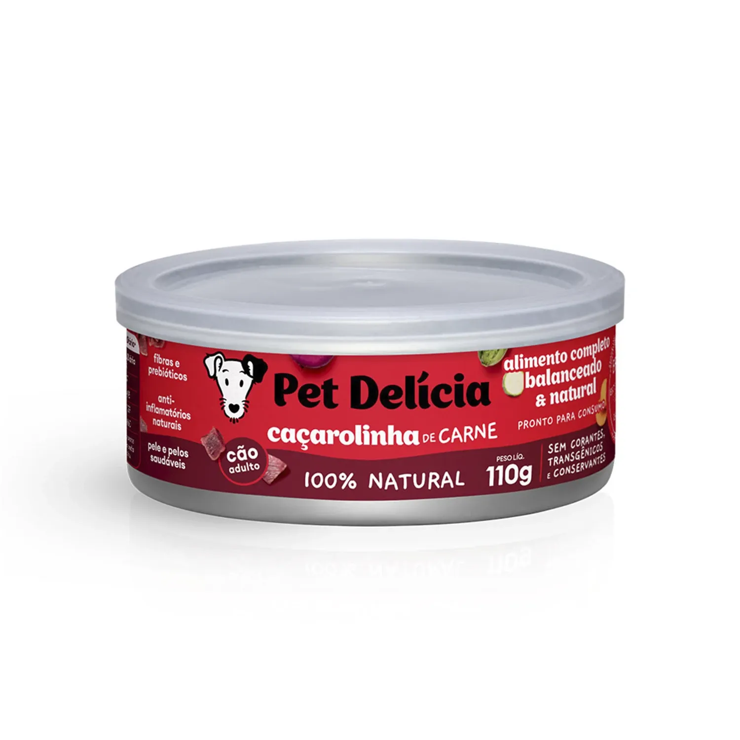 Ração Úmida Pet Delícia Cães Caçarolinha de Carne